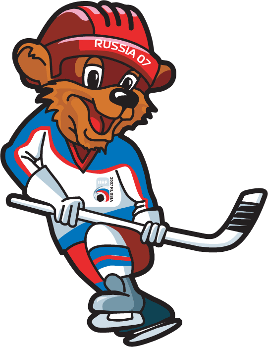 IIHF World Championship 2007 Mascot Logo iron on heat transfer